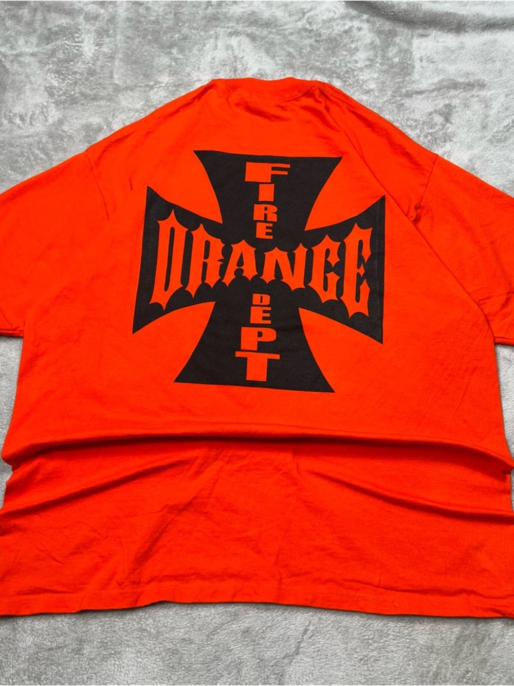 Orange County Choppers Tee Men XL Fire Dept Double Sided Biker Y2K Vintage Style